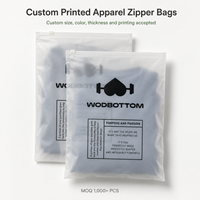 Sacs à fermeture éclair mats givrés personnalisés en PLA et PBAT biodégradables et compostables avec impression de logo pour l'emballage de vêtements