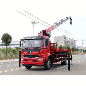 Grúa Montada en Camión Shacman 4*2 con Grúa de Brazo Recto Changxing de 8 Toneladas, para Ingeniería de Paisajismo, Elevación y Transporte - Product Image 3