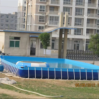 Einfache Einrichtung Aufblasbarer Pool für Erwachsene und Kinder Edelstahl und PVC mit Reparatur satz zum Verkauf