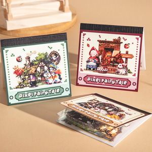 10 feuilles par paquet, <span class=keywords><strong>livre</strong></span> d'autocollants original <span class=keywords><strong>de</strong></span> la série Pixel Fairy Tale, éléments décoratifs rétro et mignons - Product Image 4