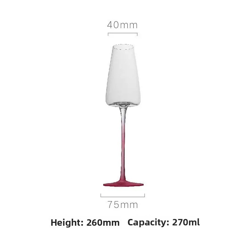 Pink red wine glass [270ml]