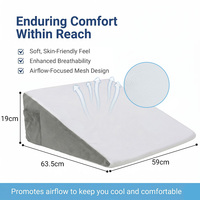 Beliebtes verstellbares orthopädisches 4-teiliges faltbares Memory Foam-Lesekeilkissen aus Schaumstoff mit 3 Keilkissen für das