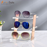 Présentoir à lunettes multicouches créatif personnalisé Présentoir à lunettes de soleil en acrylique personnalisé Présentoir en plexiglas à 3 couches du sol au plafond
