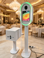 Support photo portable en métal pour iPad avec impression en libre-service, idéal pour les mariages et les événements