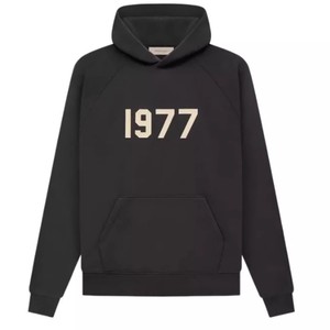 Prêt à <span class=keywords><strong>acheter</strong></span> : Ensemble de survêtement essentiel pour homme, style streetwear, en coton 100% avec capuche doublée, modèle 1977 de haute qualité - Product Image 1