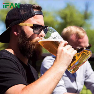 IFAN Glassware Machine Made Big Grande Capacidade Botas Forma Vidro Beer Cup Boot Beer Boot Glass com preço competitivo - Product Image 4