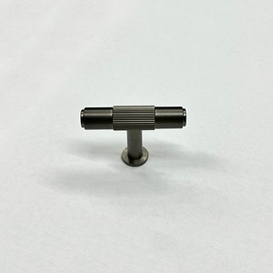 Furniture Handle And <b>Knob</b> <b>Brass</b> Gun Grey Bar Shape Drawer Cabinet Door European Style Durable - Product Image 3