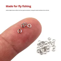 Anneau de connexion pour ligne secondaire de pêche à la mouche, léger, rigide et lisse, accessoires de pêche à la mouche, anneau de tippet