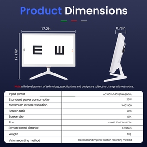 Màn hình LCD đo thị lực 19 inch 185B, bảng kiểm tra thị lực, máy đo thị lực, bảng kiểm tra mắt - Product Image 6