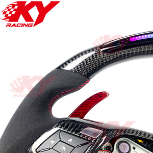 Volante Deportivo Personalizado de Fibra de Carbono con LED para Mercedes-Benz AMG W204 W212 C204 CLS63 CLA45 C63 E300 E63 Clase C - Product Image 2