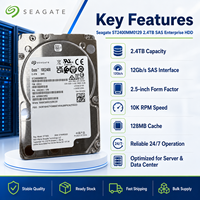 Untuk Hard Disk Seagate 2.4TB 10K SAS ST2400MM0129 2M Jam MTBF 550TB/Tahun Beban Kerja Operasi 24/7 Dua Port