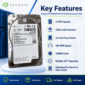 Disque dur SAS Seagate 2,4 To 10K ST2400MM0129, 2 millions d'heures MTBF, charge utile de 550 To/an, double port, fonctionnement 24/7 - Product Image 2