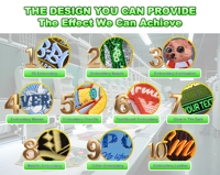 Patchs Personnalisés Brodés à Effet 3D Gonflé, Badges LOGO Thermocollants ou à Coudre pour Vêtements