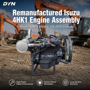 Motor Diésel Remanufacturado DYN 4HK1, Ensamblaje Completo de Motor de 4 Cilindros y 4 Tiempos para Excavadora ZX200-3 ZX240-3 - Product Image 1