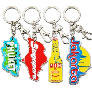 Fabricant de porte-clés en alliage de zinc, vente en gros, porte-clés vierges sublimables, promotionnels, mignons, pour voiture, avec logo personnalisé, porte-clés en émail - Product Image 2