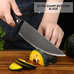 Couteau de cuisine forgé couteau de boucher extérieur Pakka manche en bois lame en acier inoxydable Portable couteau de chef extérieur - Product Image 5