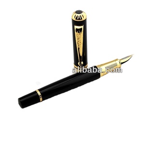 <span class=keywords><strong>Penna</strong></span> <span class=keywords><strong>Stilografica</strong></span> in Metallo Placcato Oro con Confezione Regalo, Colore Rosso Scuro, Logo Personalizzato - Product Image 1