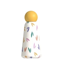 Botol Air Bentuk Telur Dinding Ganda Stainless Steel Vacuum Insulated Thermos dengan Tutup Bentuk Telur Logo Kustom Flask Portabel