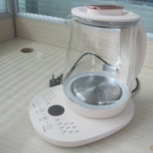 Olla Eléctrica Inalámbrica para Conservar la Salud, Hervidor de Agua de Vidrio con Apagado Automático y Protección Contra Ebullición en Seco, para Uso Doméstico - Product Image 1