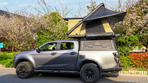 Popup Car <b>Tent</b> SUV Top Mounted Roof Sleeping Camping <b>Tents</b> Rooftop New Arrival Automatic Opening Aluminium Hard POER Truck Canop - Product Image 5