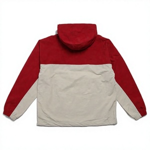 Color Block Hooded Quarter-Zip Windproof JacketCasual Outdoor Sporty Style with Embroidered Logo Utility Pockets <b>Men's</b> <b>Jackets</b> - Product Image 4