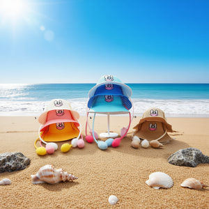 Gorra de Dibujos Animados para Niños con Airbag, Talla Única, Transpirable, Impermeable, de Malla, para Playa, Protección Solar, Verano - Product Image 3