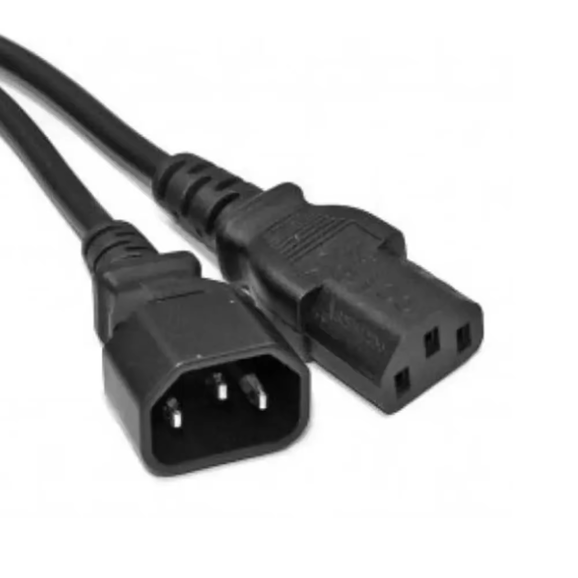 YCYUYUFUNS IEC Y Splitter Kabel C14 naar 2 x C13 Waterkoker Lead Splitter C14 Verlengkabel voor Computer, TV, PC, Monitor