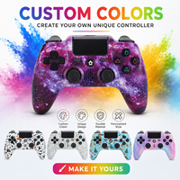Nouvelle manette de jeu sans fil BT ZR486 P4 pour console, design privé, avec double vibration, haute qualité, compatible PS4