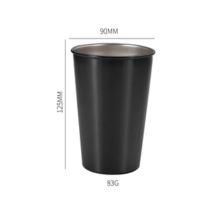 Vaso de Acero Inoxidable Negro de Pared Simple de 16oz para Bebidas Frías, Vaso Tipo Tumbler para Alemania Zhiguli Bunker Hill <span class=keywords><strong>Paul</strong></span> <span class=keywords><strong>John</strong></span> - Product Image 4
