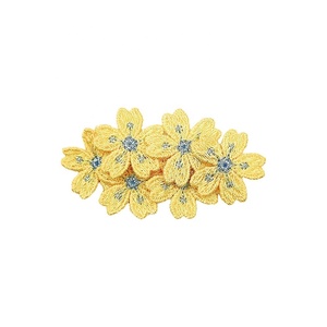 Pasador de Pelo con Flores Bordadas, Clip Lateral para Flequillo, Estilo Femenino, Accesorios Dulces para el Cabello de Niñas - Product Image 4