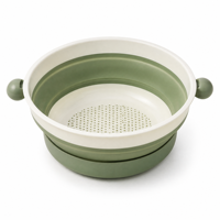 Passoire pliable en silicone, panier de lavage multifonctionnel pour fruits et légumes, bol de drainage pliable pour la maison