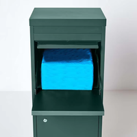 Boîte aux lettres esthétique JH-Mech avec accès avant et arrière, spacieuse, verrouillable, étanche, grande boîte de dépôt de colis
