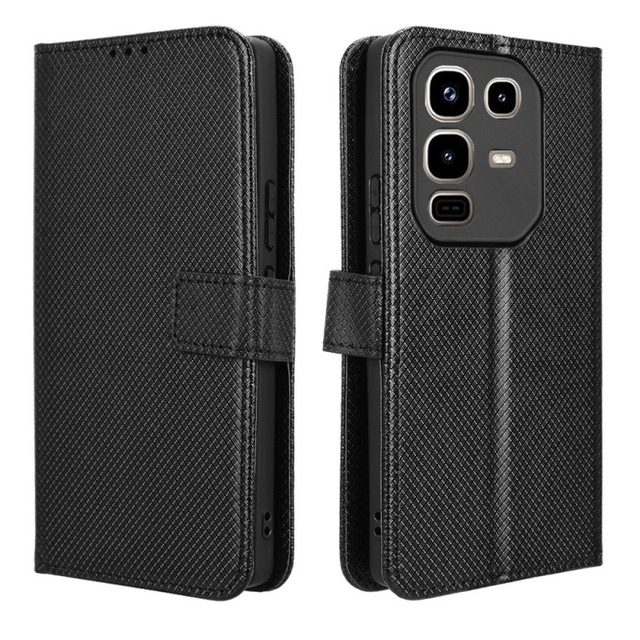 Luxury Diamond Texture PU Leather Wallet Case for Infinix Note 50 Pro 4G/Note 50 4G Cover Flip Mobile Phone Bag