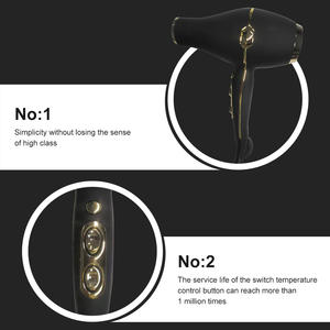 लिलिप्रो HD-2690 गोल्ड बटन 2100w सुपर इलेक्ट्रिक हेयर ड्रायर पेशेवर सैलून हेयर ड्रायर - Product Image 4