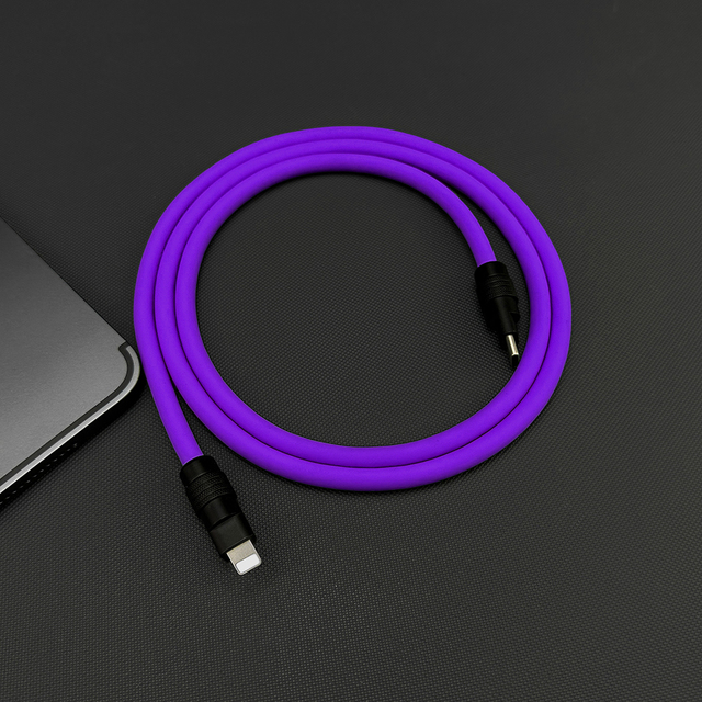2025 Wholesale PD20w CE Certificate Type C to 8pin Fast Charging Cable Liquid Silicon Original C94 C189 Chip for Phone 12 13 14