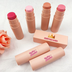 Wholesale Bulk Private logo Round Blush <strong>Stick</strong> Creamy <strong>Glow</strong> Double Ended Blush Multi-use Vegan Face Cosmetic Cream Blush <strong>Stick</strong> - Product Image 2