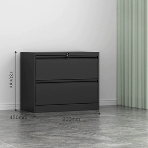 Armoire <span class=keywords><strong>de</strong></span> classement horizontale en acier à 2 tiroirs, armoire <span class=keywords><strong>de</strong></span> rangement en métal pour <span class=keywords><strong>bureau</strong></span>, avec serrure, pour dossiers suspendus A4 - Product Image 6