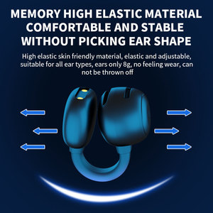 Produk baru gaming TWS nirkabel Earphone gigi biru klip telinga earphone konduksi tulang BT5.3 ear <span class=keywords><strong>loop</strong></span> bisnis earphone olahraga - Product Image 6