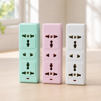 Enchufe Móvil Industrial Multicolor Tres en Uno con 3 Tomas y Ocho Orificios para Europa, Tailandia y Camboya, Venta al por Mayor de Fábrica