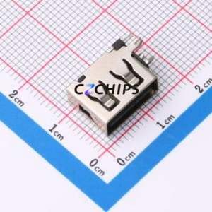 XBDF-0424-10 USB Connector Through hole Component (THT) Connector Type-A USB 2.0 Female Side Insert - Product Image 1