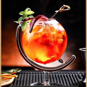 Cocktail Glass Bar Celebrity Personality Western Restaurant <b>Cold</b> Drink <b>Cups</b> With Lids and Straws - Product Image 4