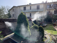 Système de brumisation extérieur intelligent avec télécommande WiFi, machine à brouillard 100 bars, répulsif anti-moustiques pour villa, jardin, patio, pergola