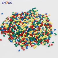 Matières premières Pp Pe Tpu Abs Ps Pc Pet Pla granules vierges/recyclé bleu/vert/rouge/jaune/orange couleur/mélange maître addictif