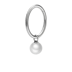 Boucles d'oreilles circulaires en alliage <span class=keywords><strong>de</strong></span> titane ASTM-F136 Getta, style <span class=keywords><strong>perle</strong></span>, pour femme, bijoux <span class=keywords><strong>de</strong></span> piercing doux et cool, pour cartilage d'oreille, mariage - Product Image 6