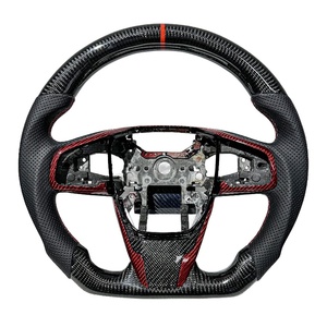 Livraison directe Volant personnalisé pour Honda Civic 10ème génération 2010 2015 2022 2024 Volant de course en fibre de carbone pour CRV <span class=keywords><strong>5ème</strong></span> génération Noir - Product Image 1