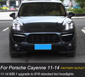 Auron ไฟหน้าชิป LED 12V 6000K 36W 6000ลูเมนใหม่สำหรับ Cayenne 2011-2014 958.1 retrofit - Product Image 6