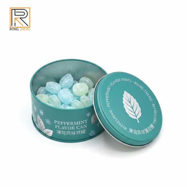 Recyclable Food-Grade Sweets Canister Premium UV-Printed Metal Tin TB-ST Model Momi Brand for High-End Snack Packaging