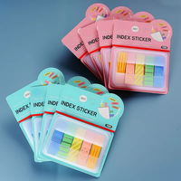 Penanda Halaman Transparan Perekat Lepas Pasang, Label Plastik Ramah Lingkungan, Penanda Buku, Diskon Besar