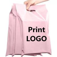 Sac d'enveloppe recyclé personnalisé expédition de gros pour vêtements maïs Polymailers Couture Boutique sacs de courrier rose bleu et écrire