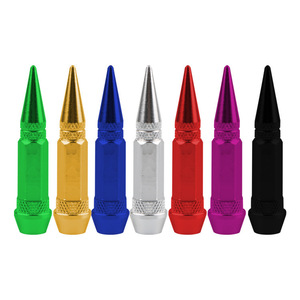 कारों के लिए बुलेट के आकार के वाल्व स्टेम कैप साइकिल और मोटरसाइकिलों के लिए कस्टम-डिज़ाइन किए गए स्पाइक वाल्व - Product Image 2